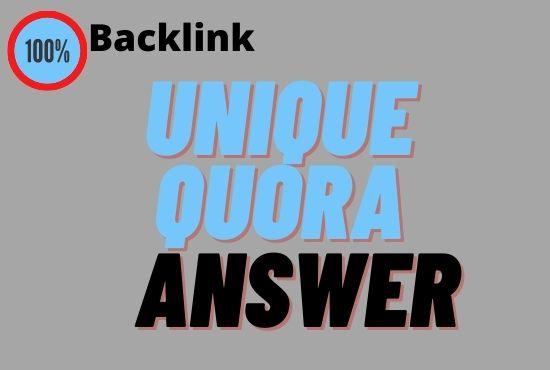 Promote your website with 10 hq Quora answer with backlink