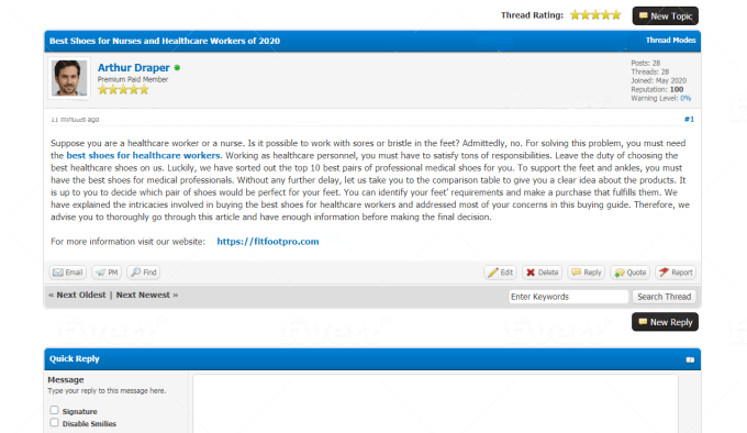 I will create 100 dofollow FORUM POST backlinks - DA (50-90)