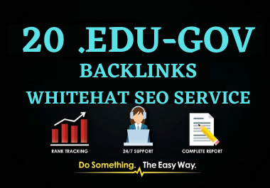 I will create 20 HQ .EDU/.GOV profile backlinks 