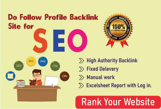 Get 50 High Quality SEO Profile Backlinks Manually