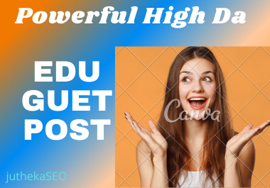 I will create manually 10 high Da dofollow Edu gust post
