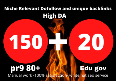 I will create 150 high quality pr9 +20 Edu Profile Backlinks with high DA&PA 