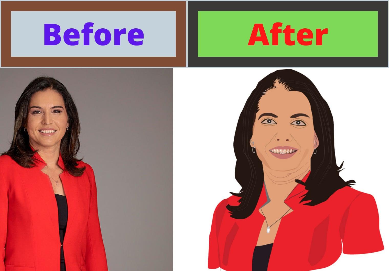 I will Make your Image into the Vector portrait art