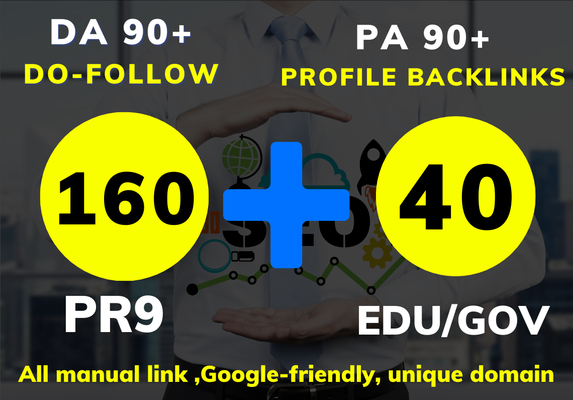 The best 200 Profile backlinks Do-follow with DA60+ & PR9+ 