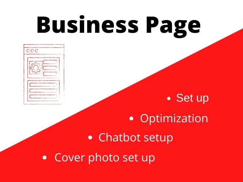 Setup company or business page and optimization on Linkedin and Facebook
