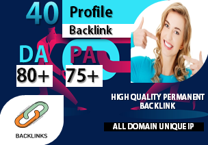 I Will Do Manually 40 Do-follow High Authority Profile Backlinks/Social Profiles DA 80 plus 