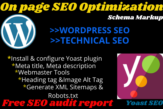 I will do Wordpress Yoast SEO optimization with meta tag, title, description ,image alt tag