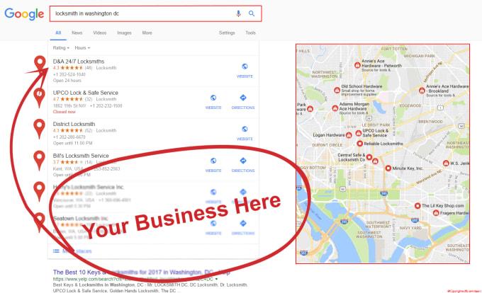 I will increase your business by 1000 google map citation with Driving Directions