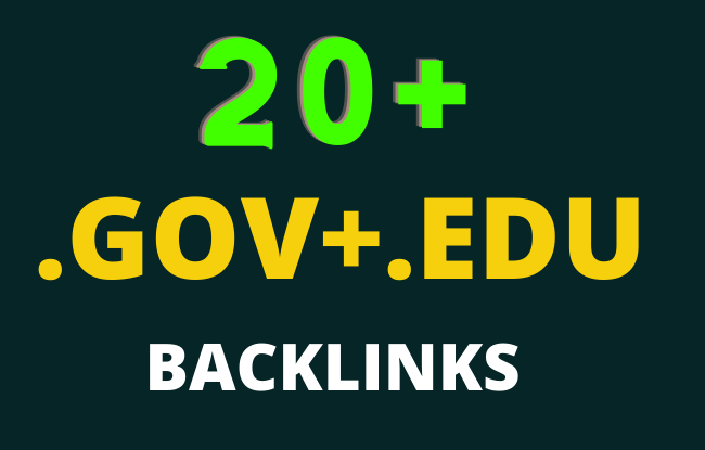 20 Edu/Gov Seo Backlinks High Authority website, Profile Backlinks, Blog comment etc