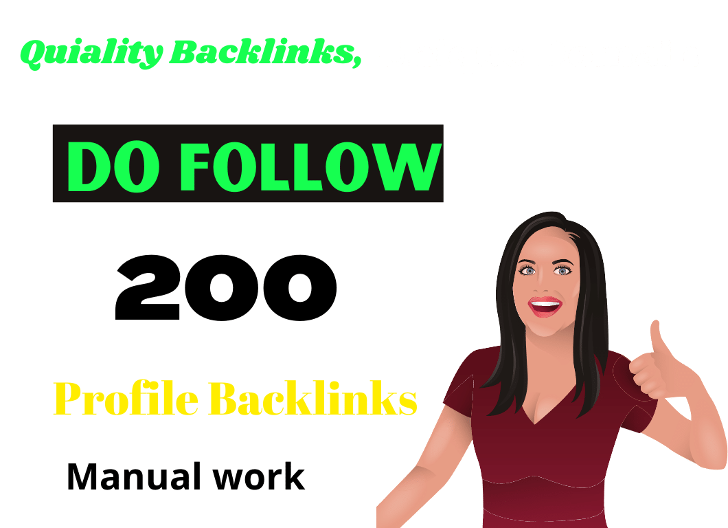 I Will Create 200 High Quality Dofollow Profile Backlinks PR9 Or DA 50+ to 100 HQ Google Dominating
