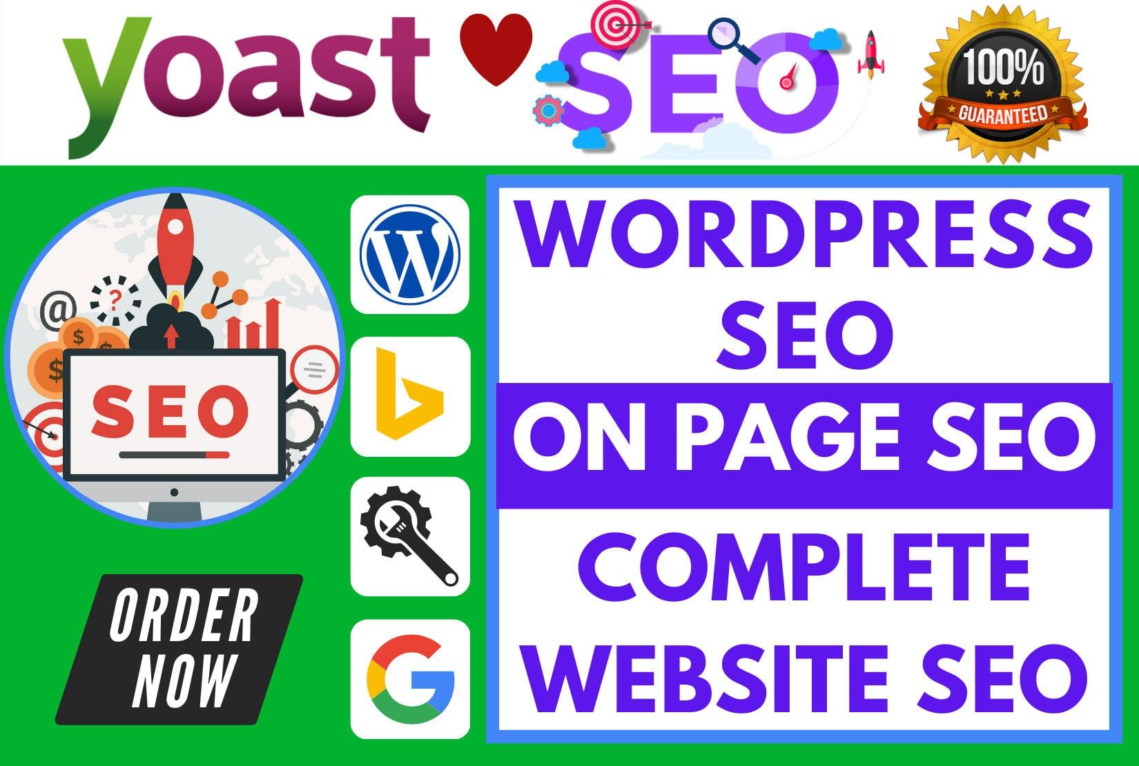 I will do On Page SEO optimization using yoast for wordpress websites with schema markup