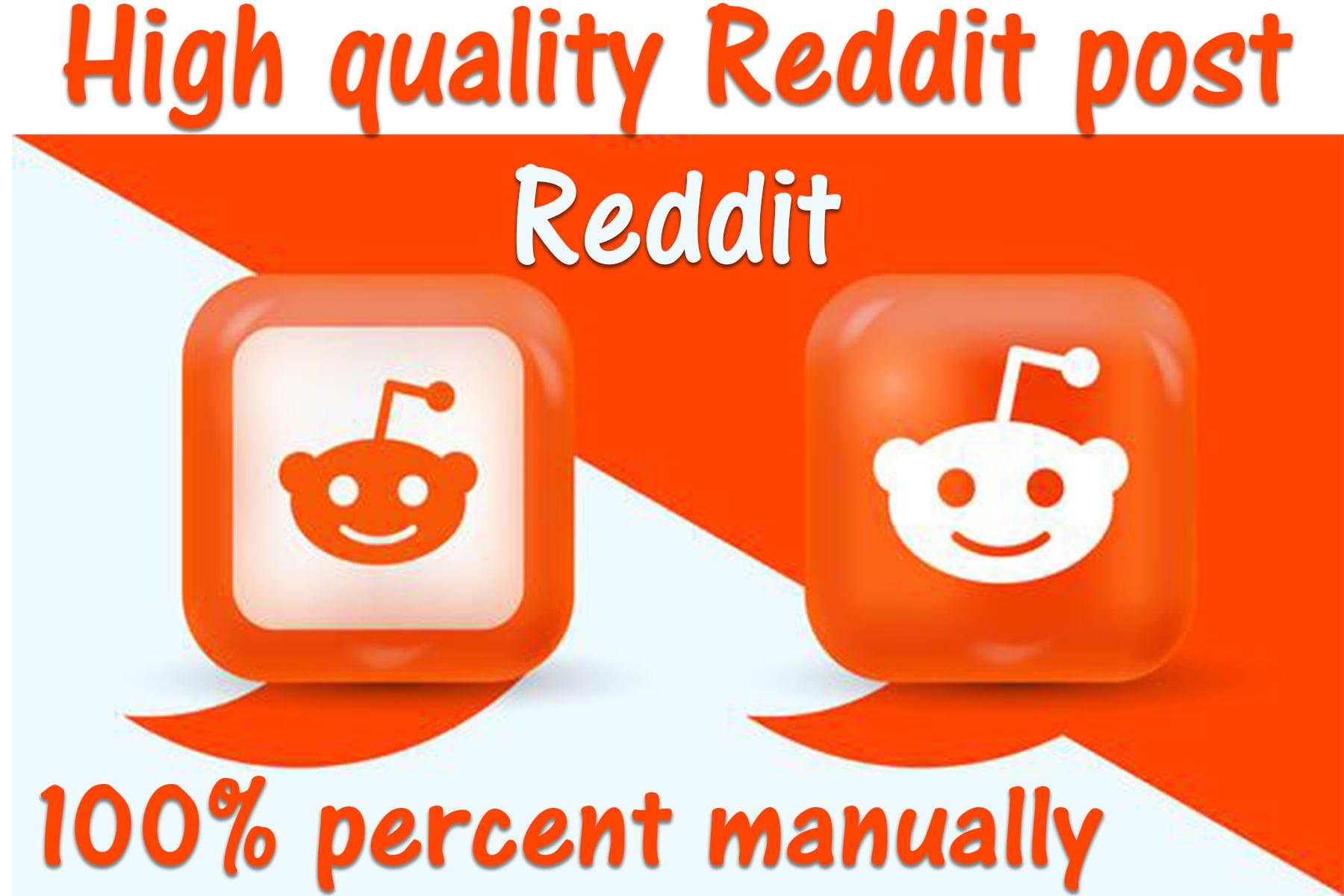 create 60 Reddit Powerful 60 Backlinks