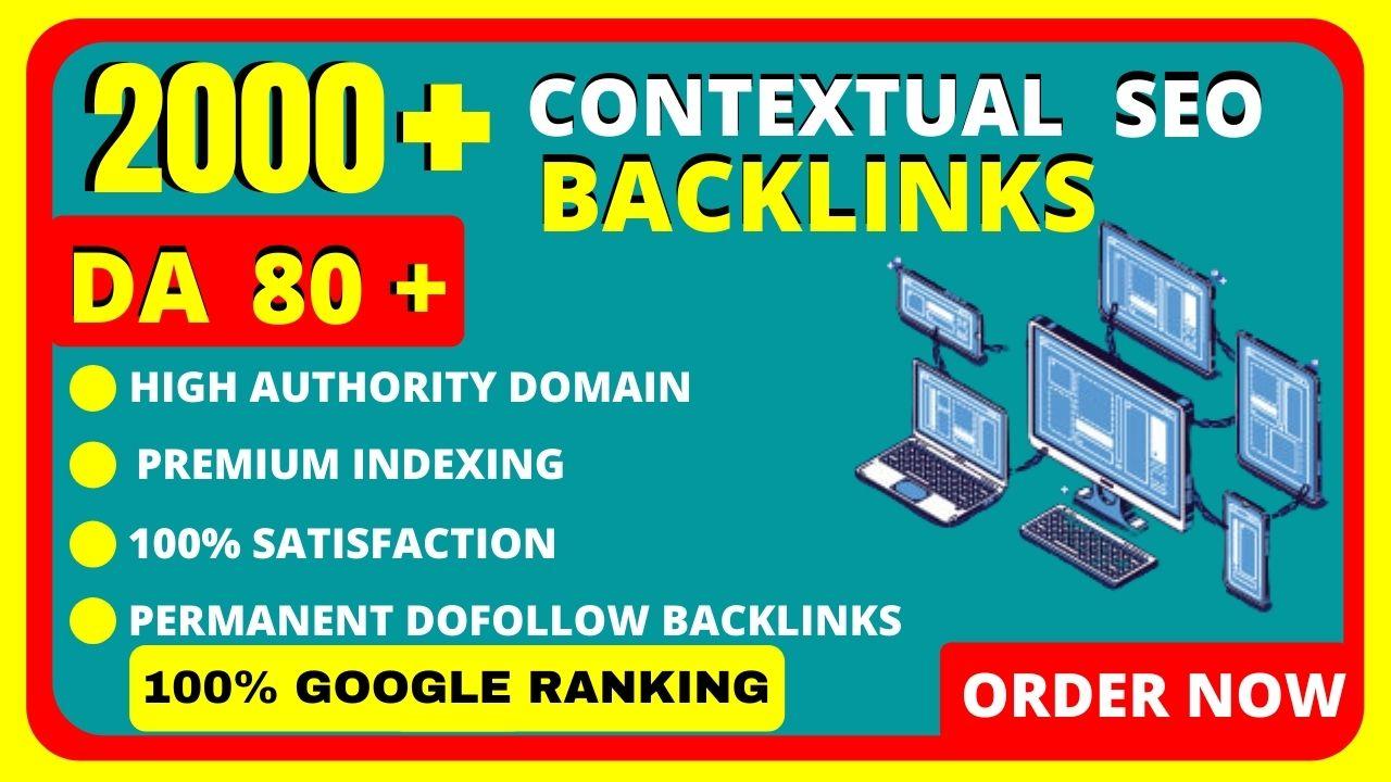 Create 2000 plus high quality seo contextual dofollow backlinks