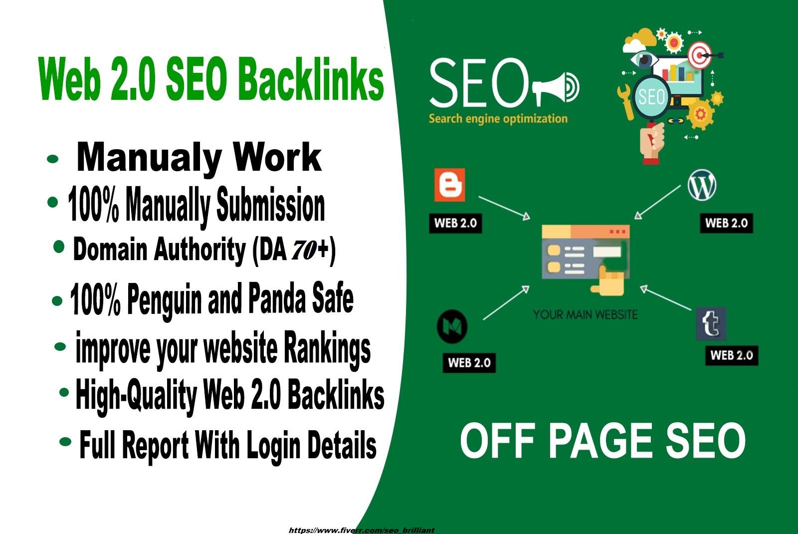 Manually Bulid 200 manual web 2 0 SEO backlinks