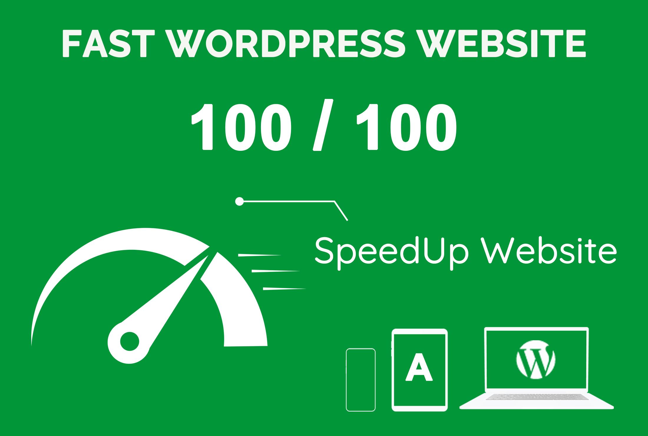 I will optimize wordpress website speed and improve gtmetrix, google pagespeed score