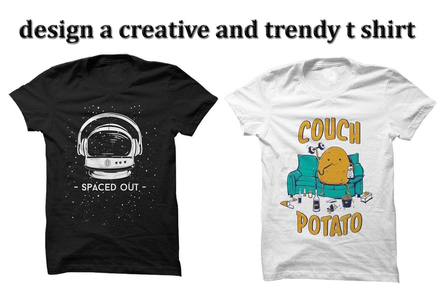 I will design Trendy Tshirt design within 24HRS