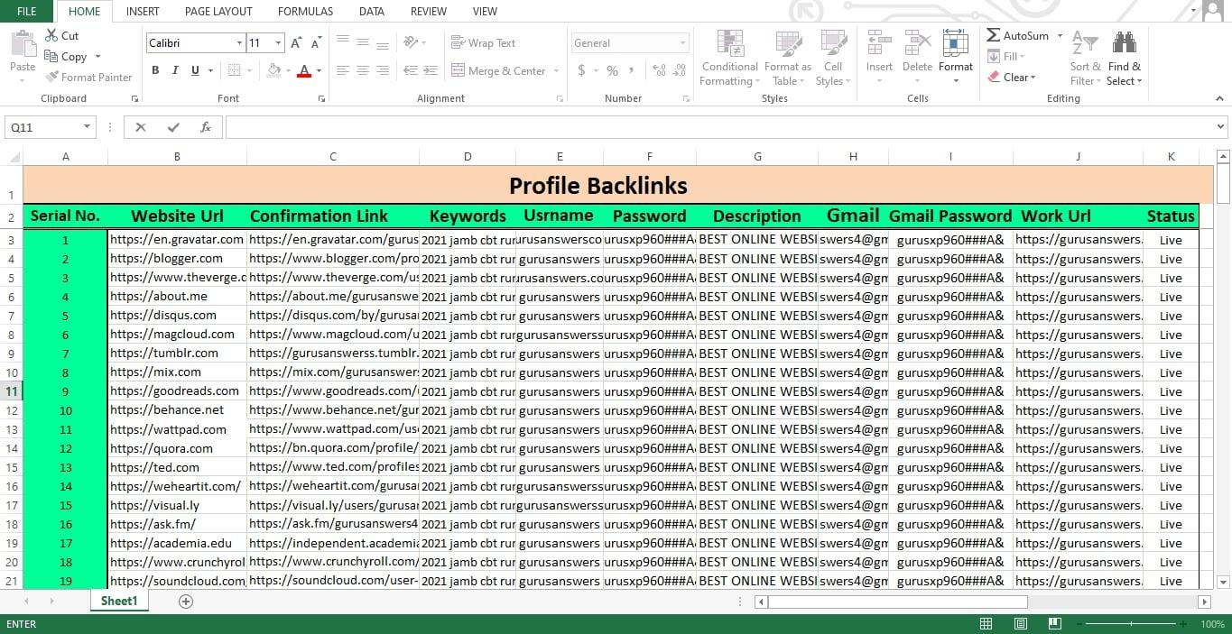 I will create 200 High Quality Dofollow Profile Backlinks PR9 DA 50 TO 100 Google Dominating