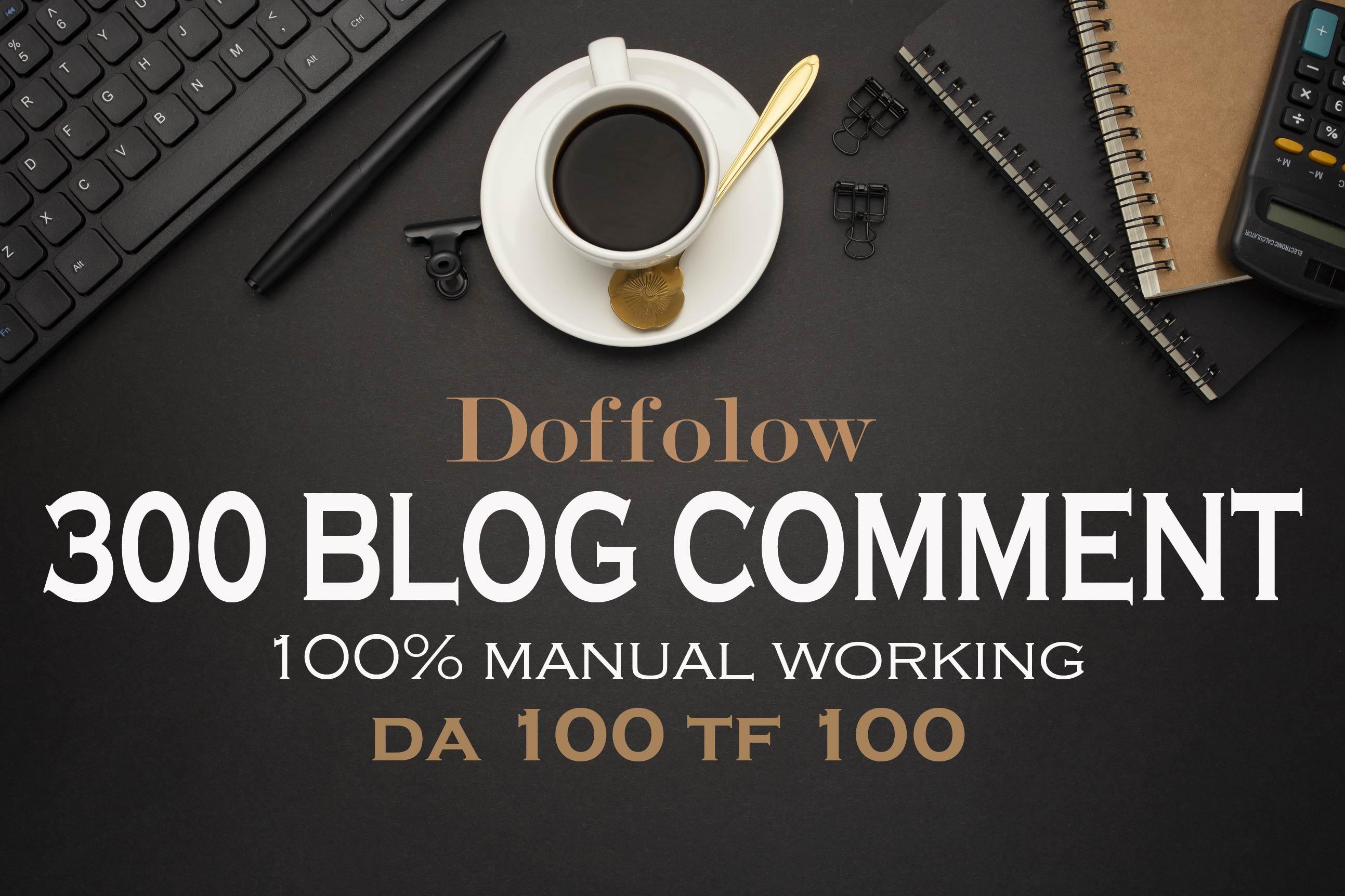 I will make 300 high quality backlinks using blog comments