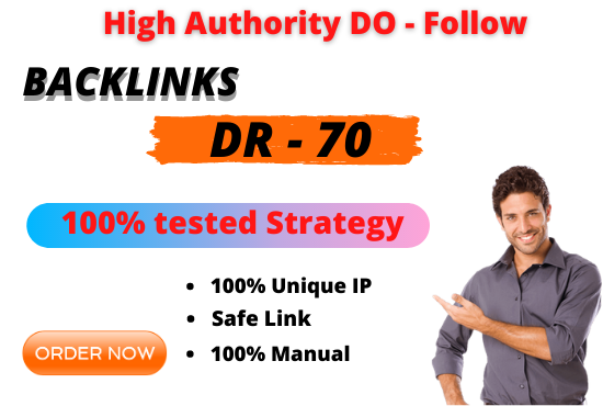 I Will build high quality do-follow SEO backlinks Link building 