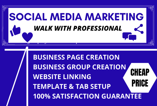  Create, set up and fixed your fan/business/gaming page and group by professional