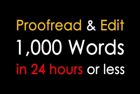i can do proofreading, editing and article writing