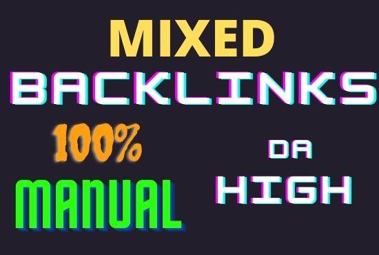 50 Mixed Backlinks manual permanent high quality natural dofollow link building