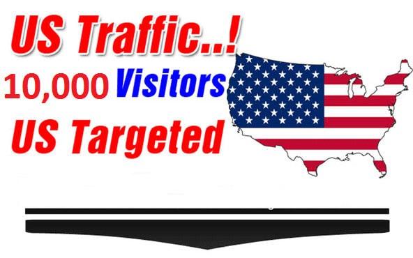I will send 10,000 unique visitors, traffic from USA to your website