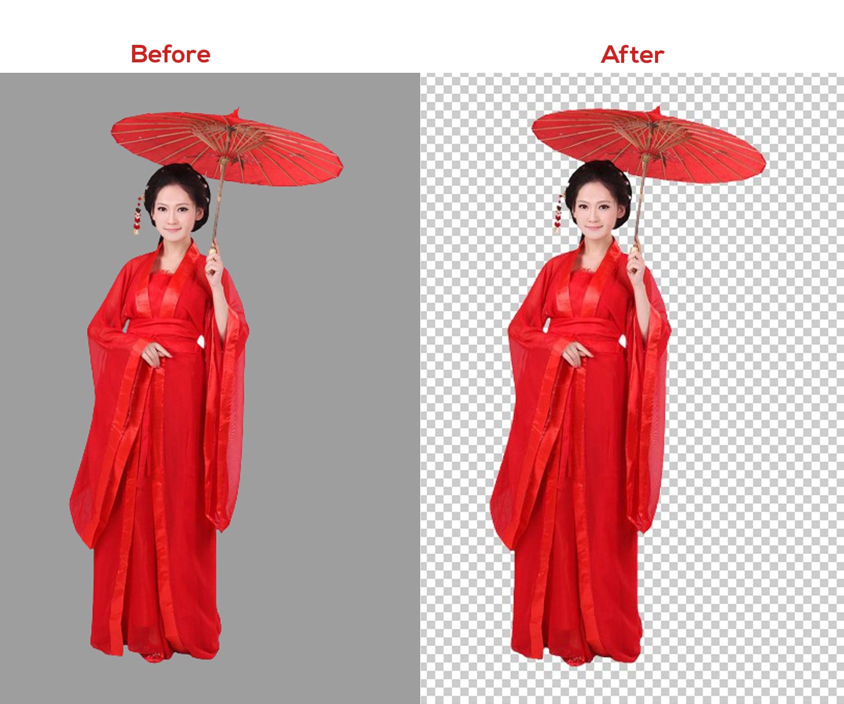 I will do professional background removal, image resize and color change