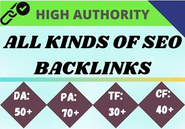 I will Create 300 all kinds SEO white hat manual do follow Backlinks service for Google top Ranking