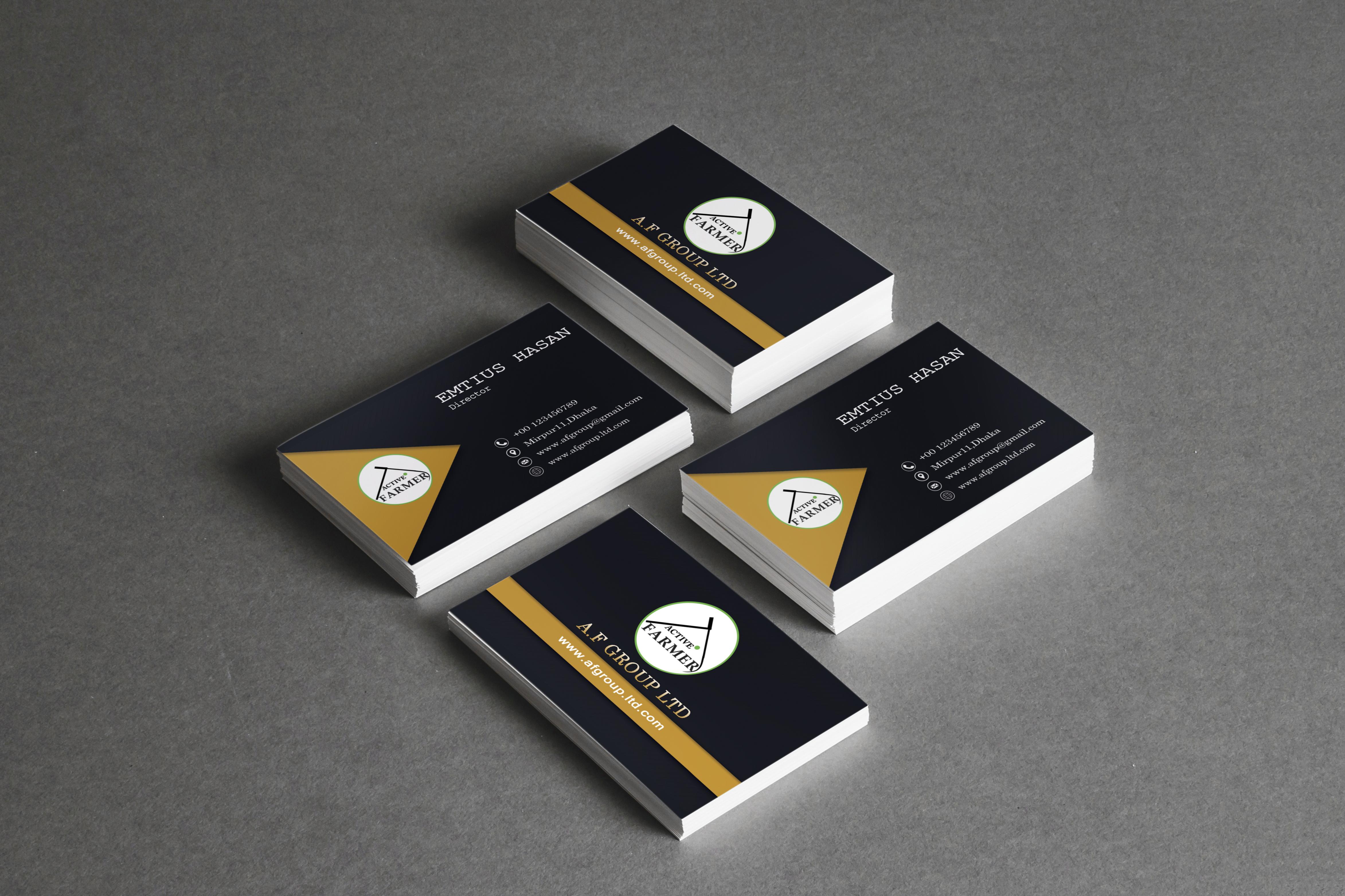 I will design minimal and modern business card for you 