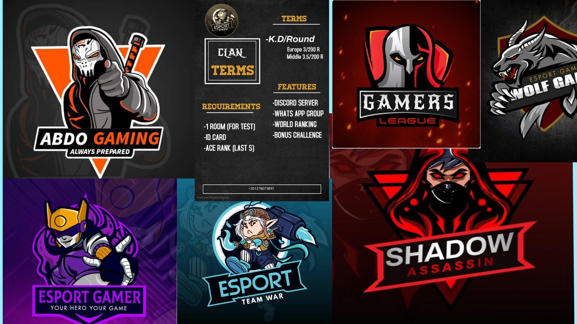 I will design very great gaming logo ,esports,pubg clans