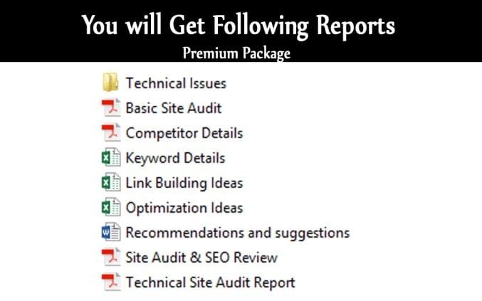 I will audit website and create a detailed SEO report with strategy