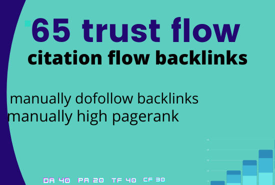 i will 65 high trust flow citaion flow backlinks on high da and pa