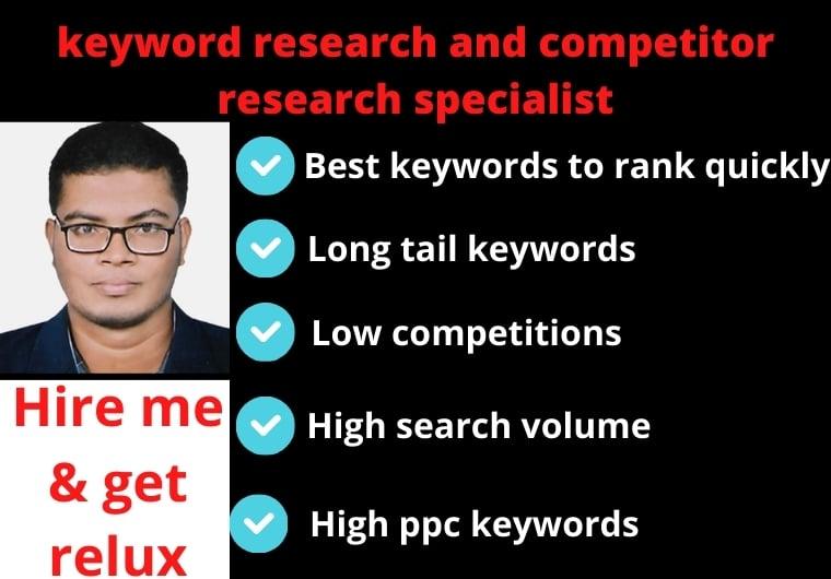 Do the best keyword research and competitor analysis