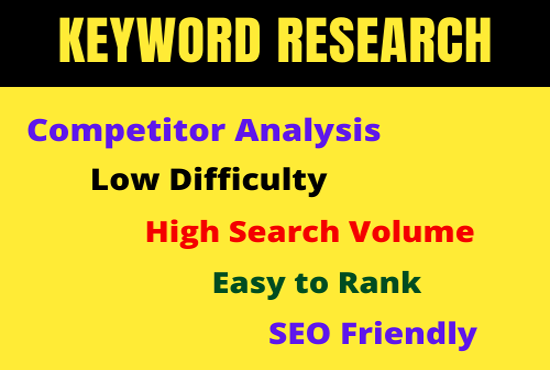 I provide competitor analysis keyword research for your website