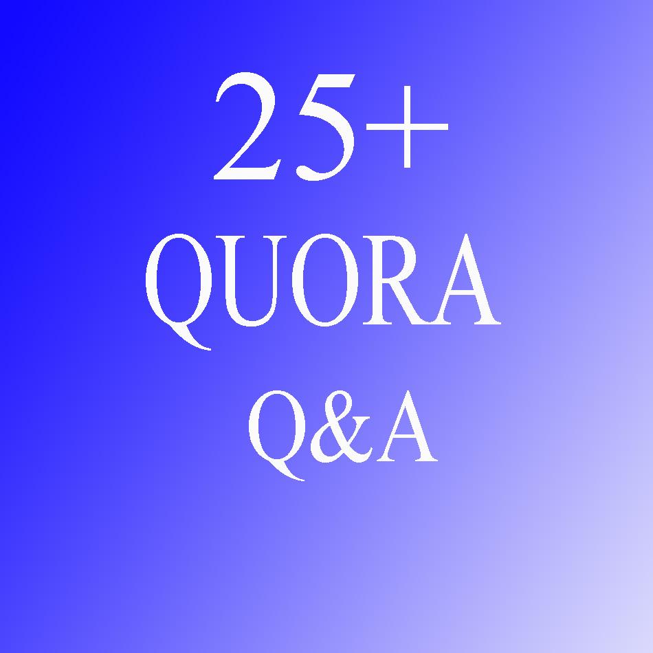 I will provide 25+ quora answer for your website 