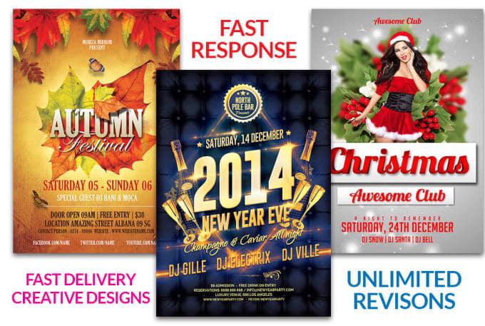 I will create a mind catching event,banner,pro church flyer