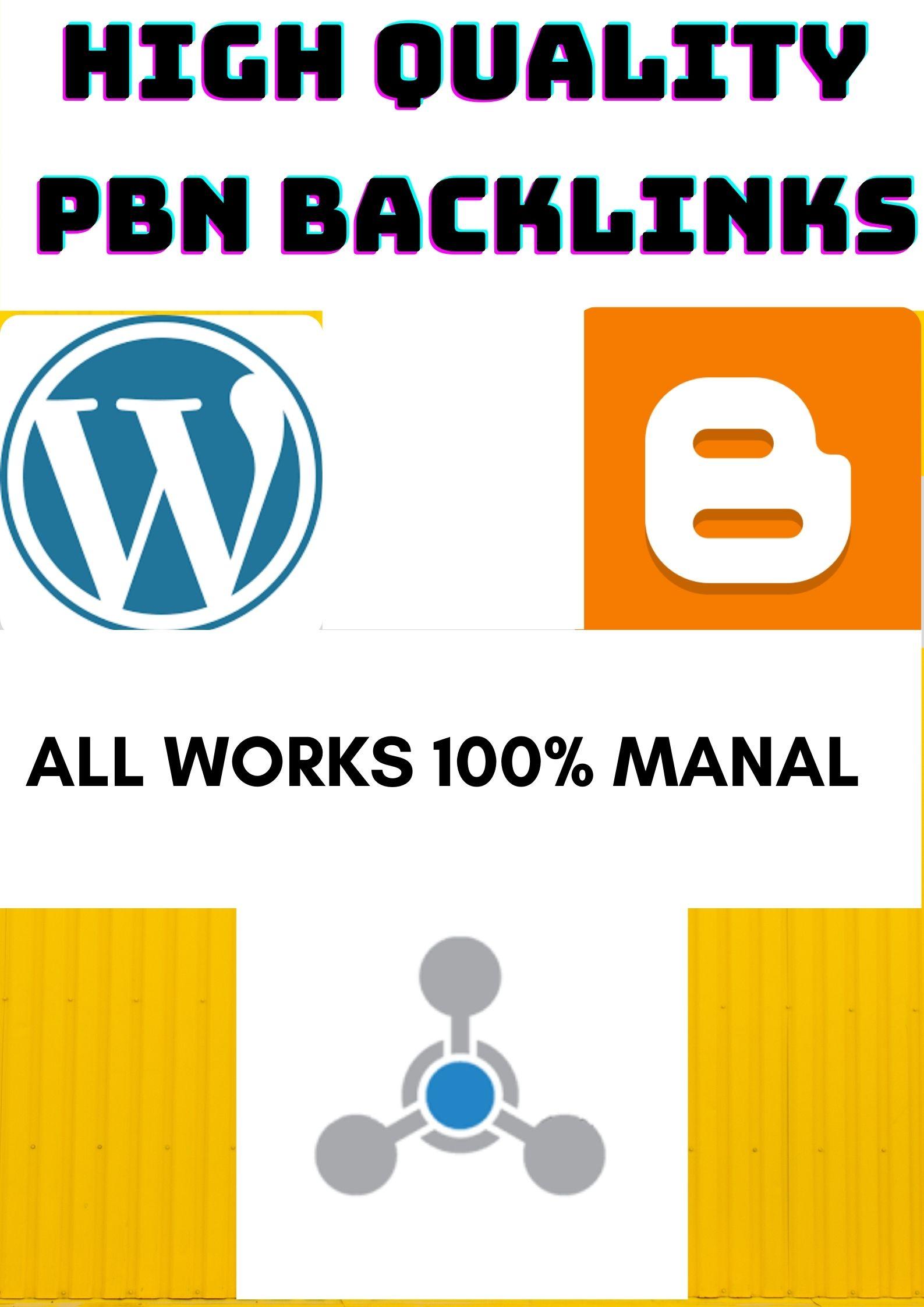 Build 50 High Quality Blog PBN Backlinks