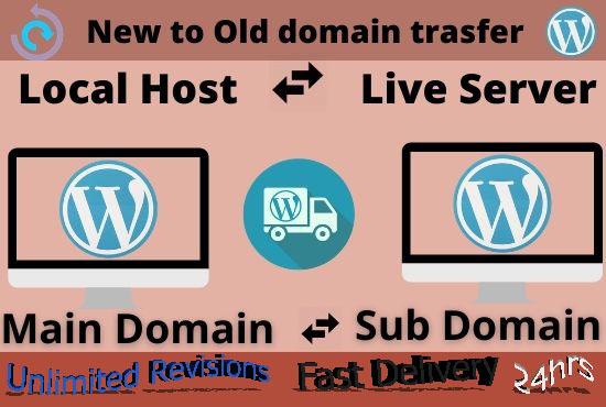 I will backup and clone, migrate transfer your wordpress website to new hosting in few hours
