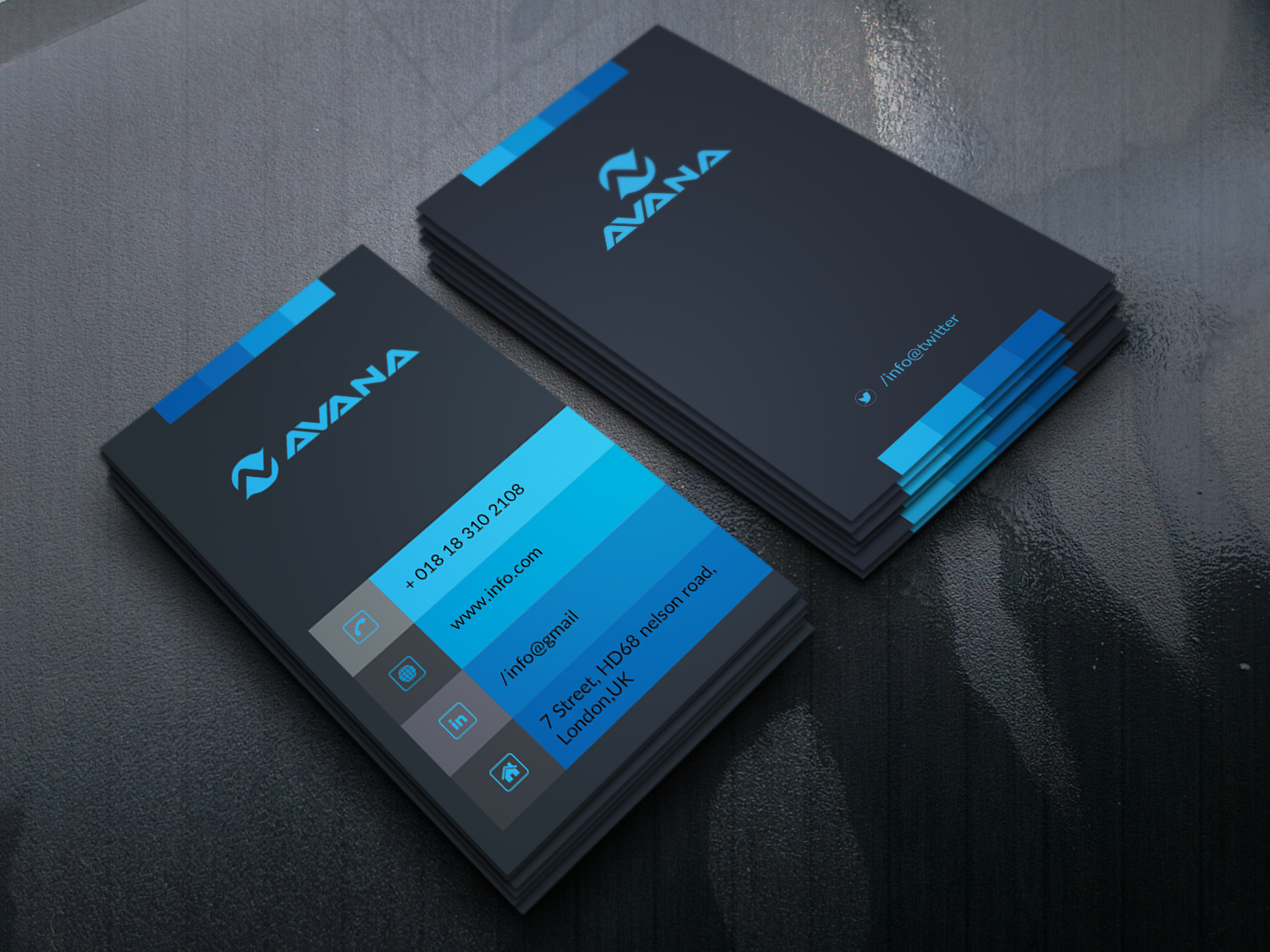 I will do 2 professional unique business card design