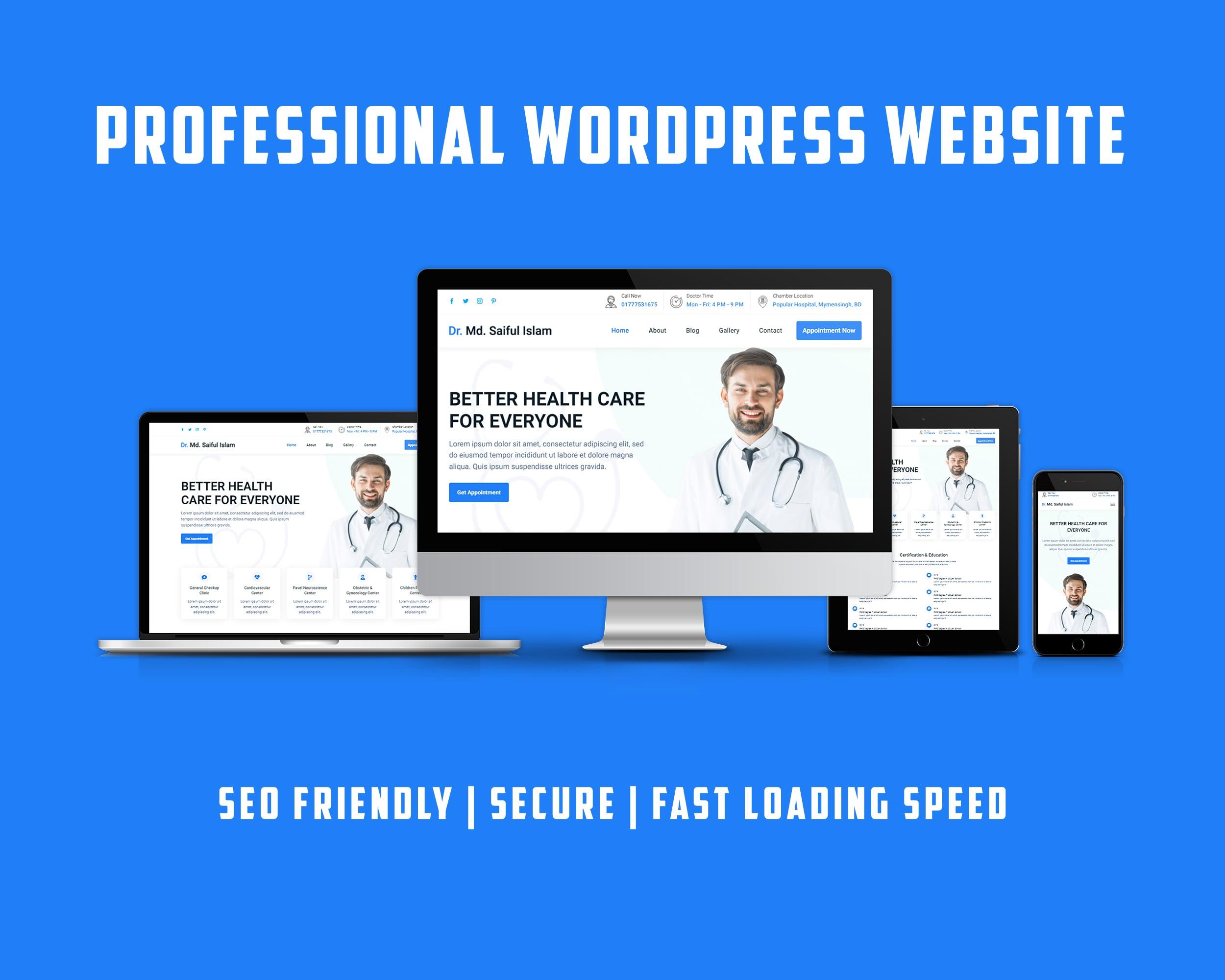 I Will Build Professional WordPress Website