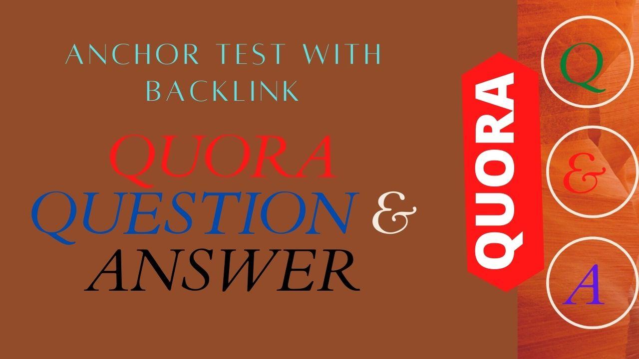 High Quality 25 Quora Answer with your Keywords and URL 