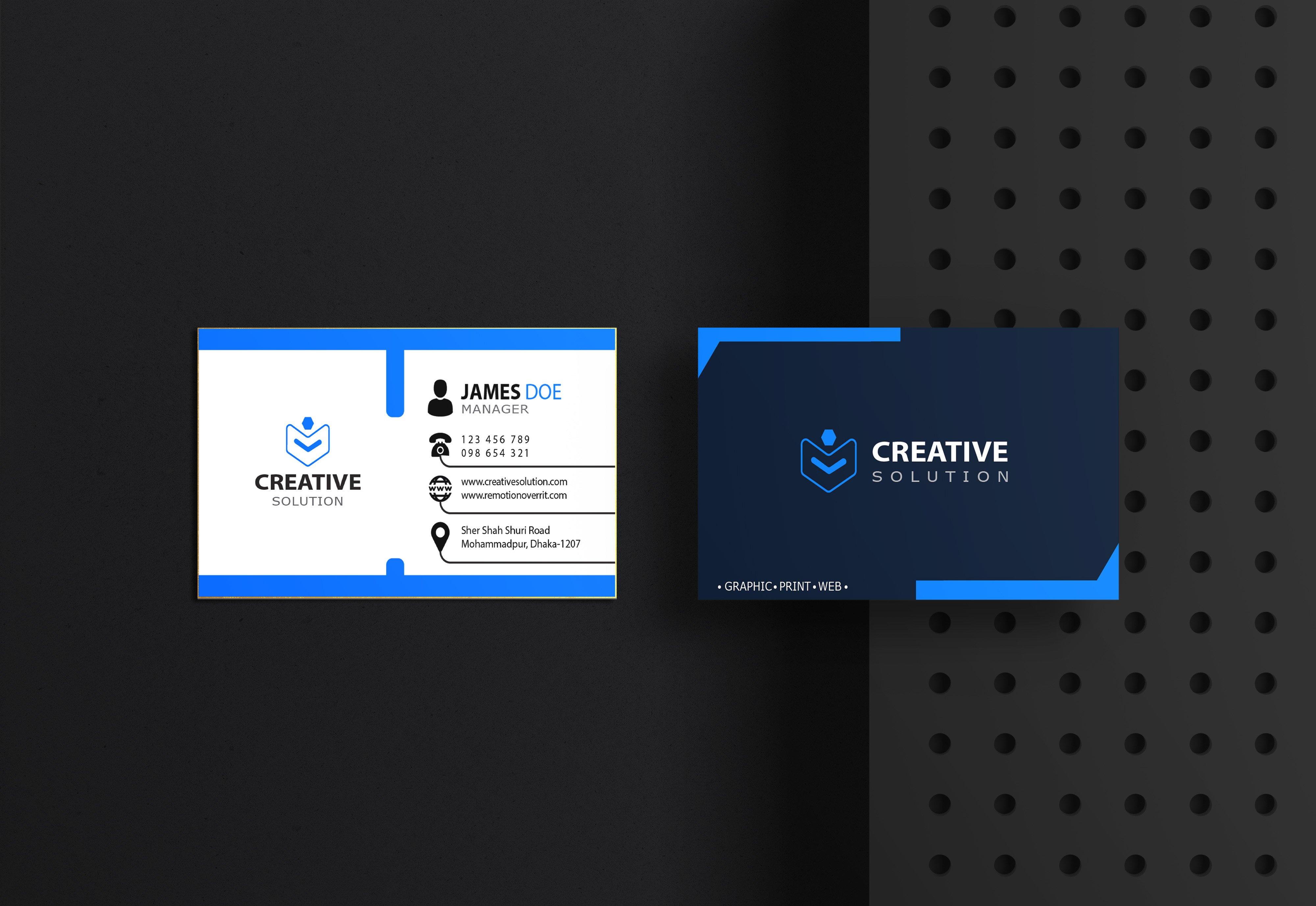 I will provide professional, creative and unique business card design