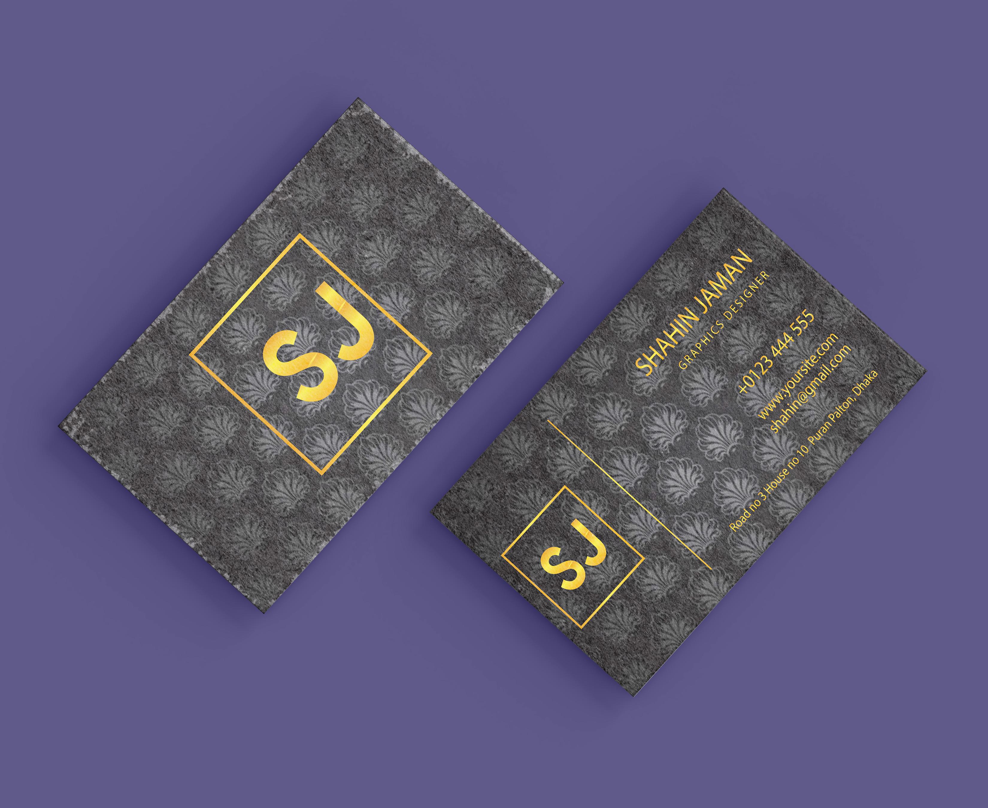 I will create custom luxury business card design within 48 hours