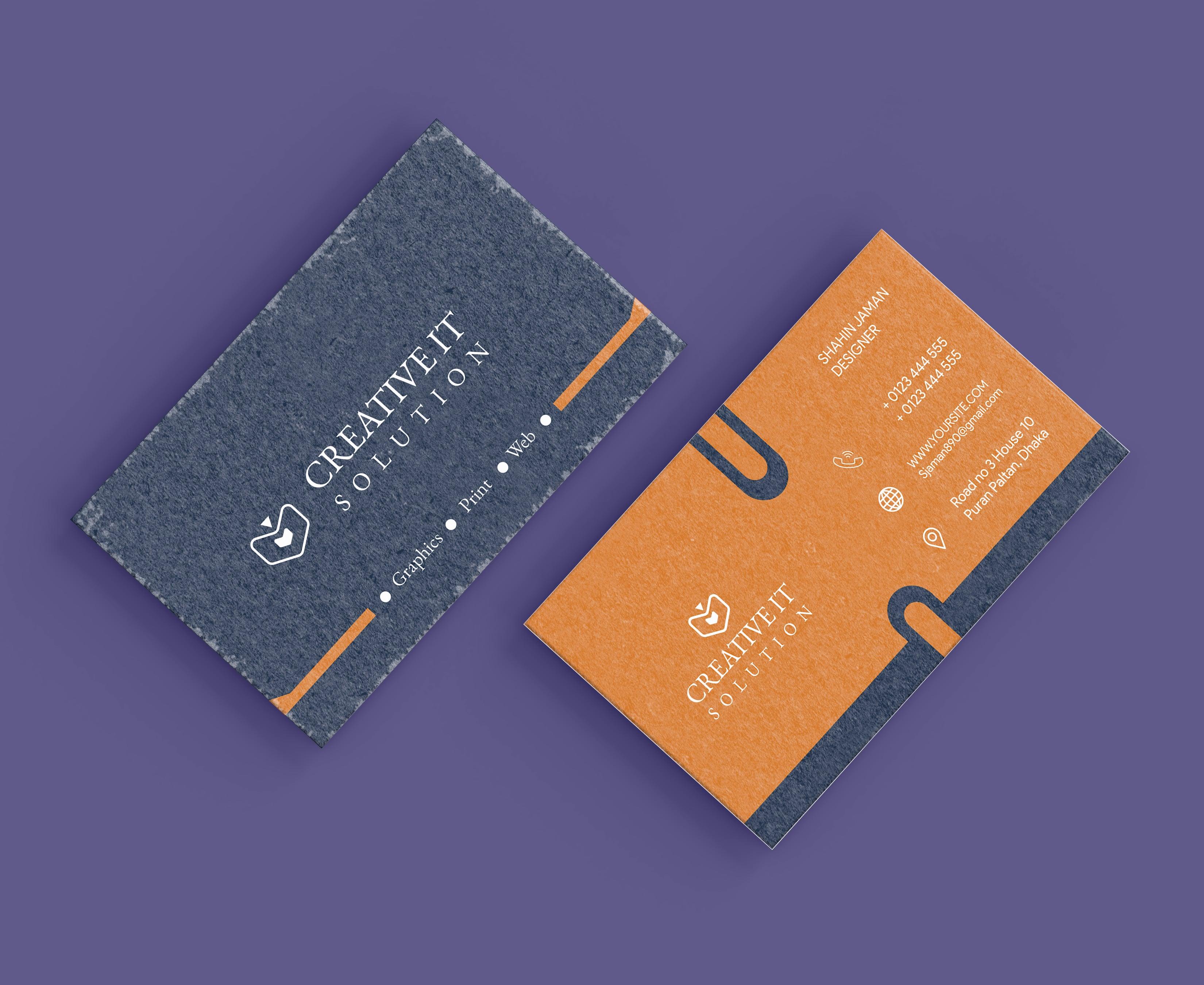 I will design unique and professional business card for you within 48 hours 