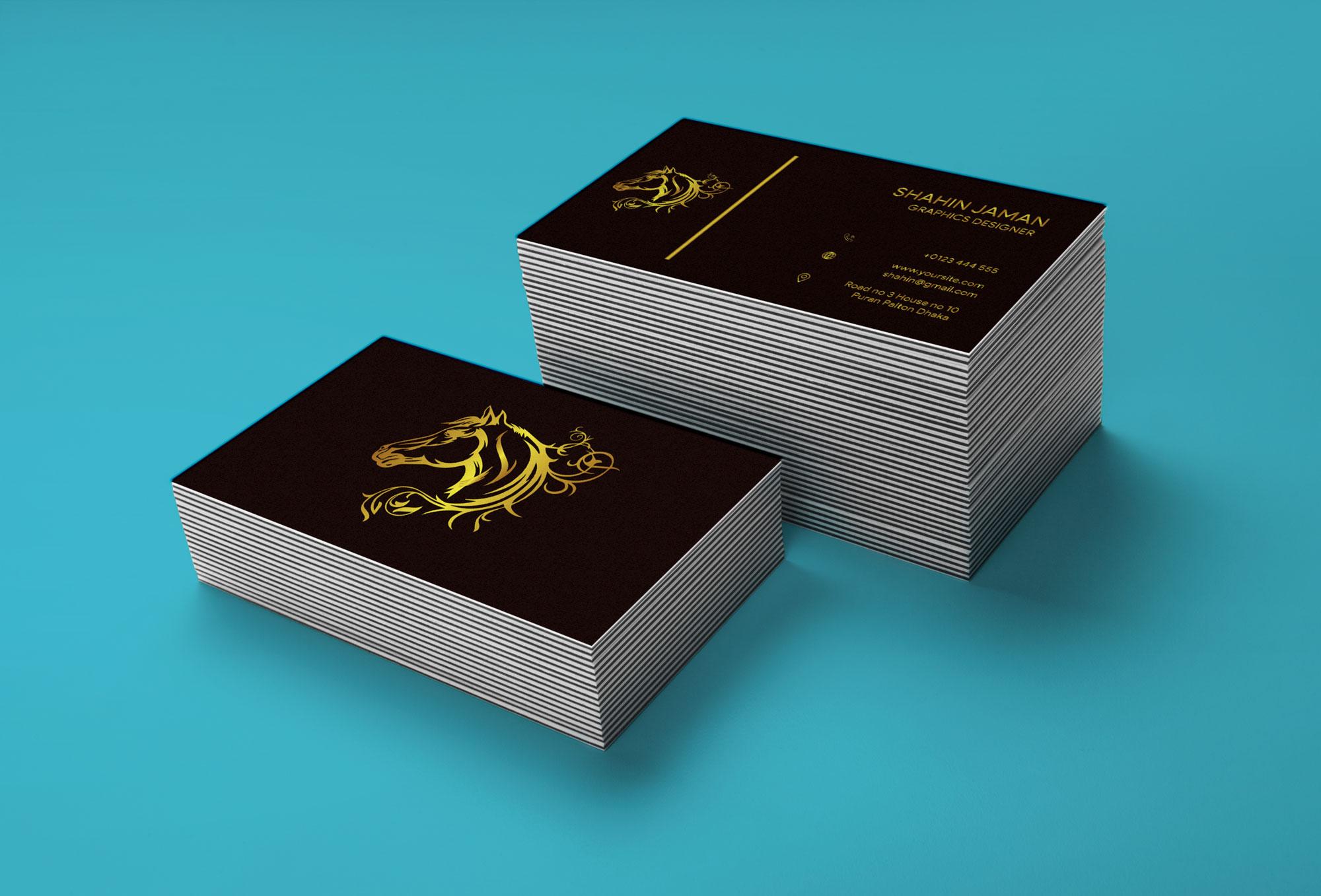 I will create custom luxury business card design within 48 hours