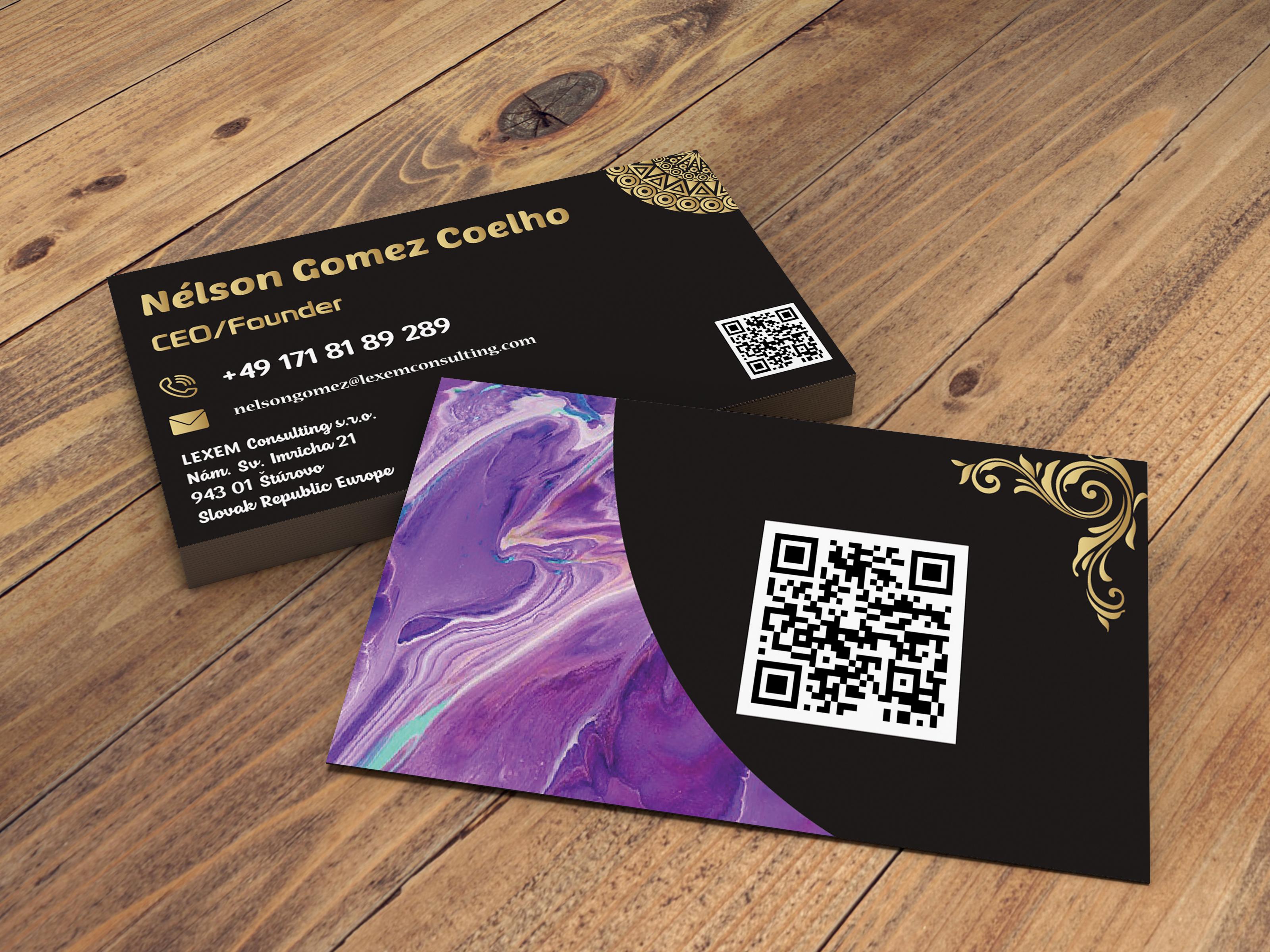 I will do Professional Luxuary Business Card design like this