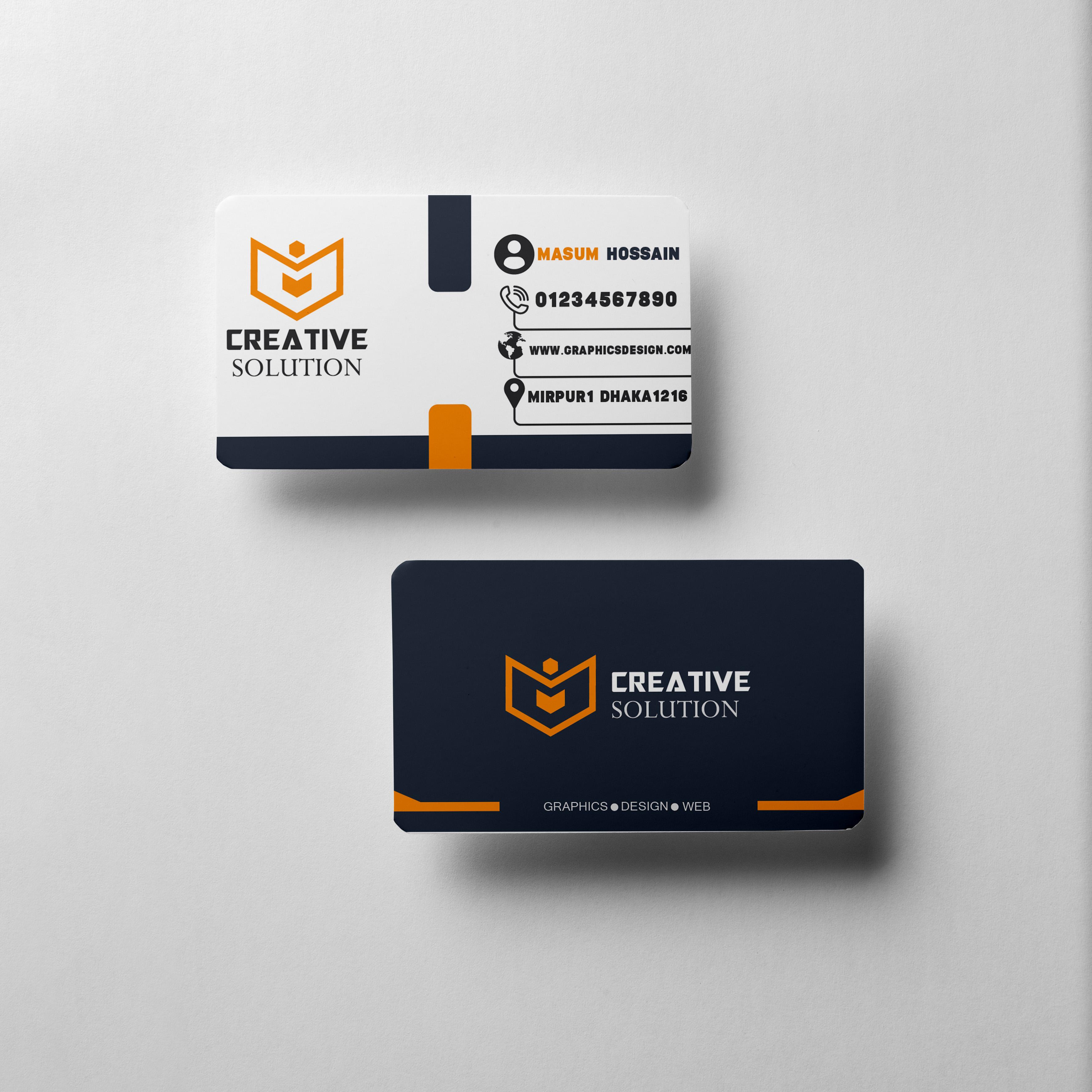 I will do Professional Business Card design like this