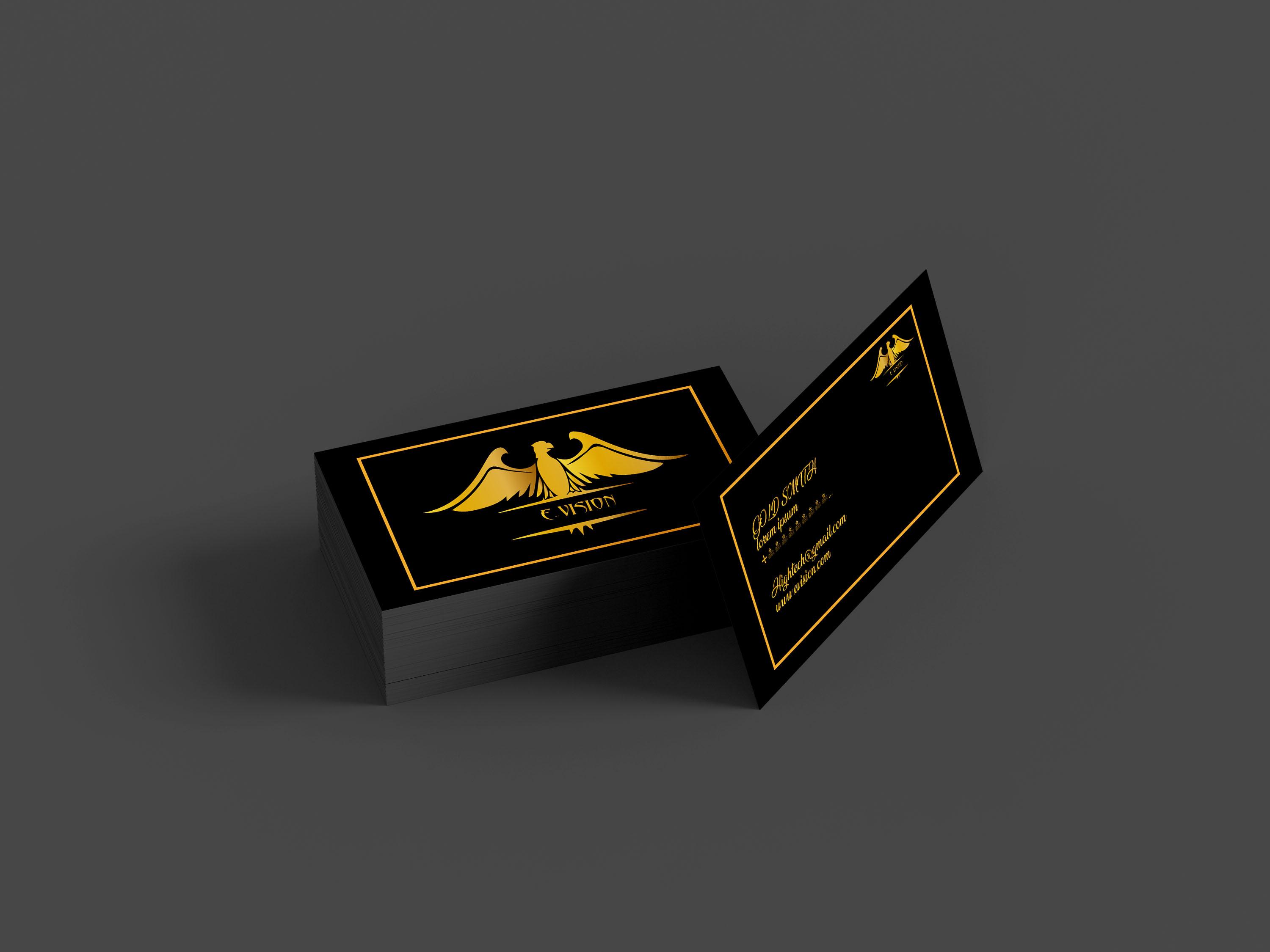 I will design you exclusive luxurious business card