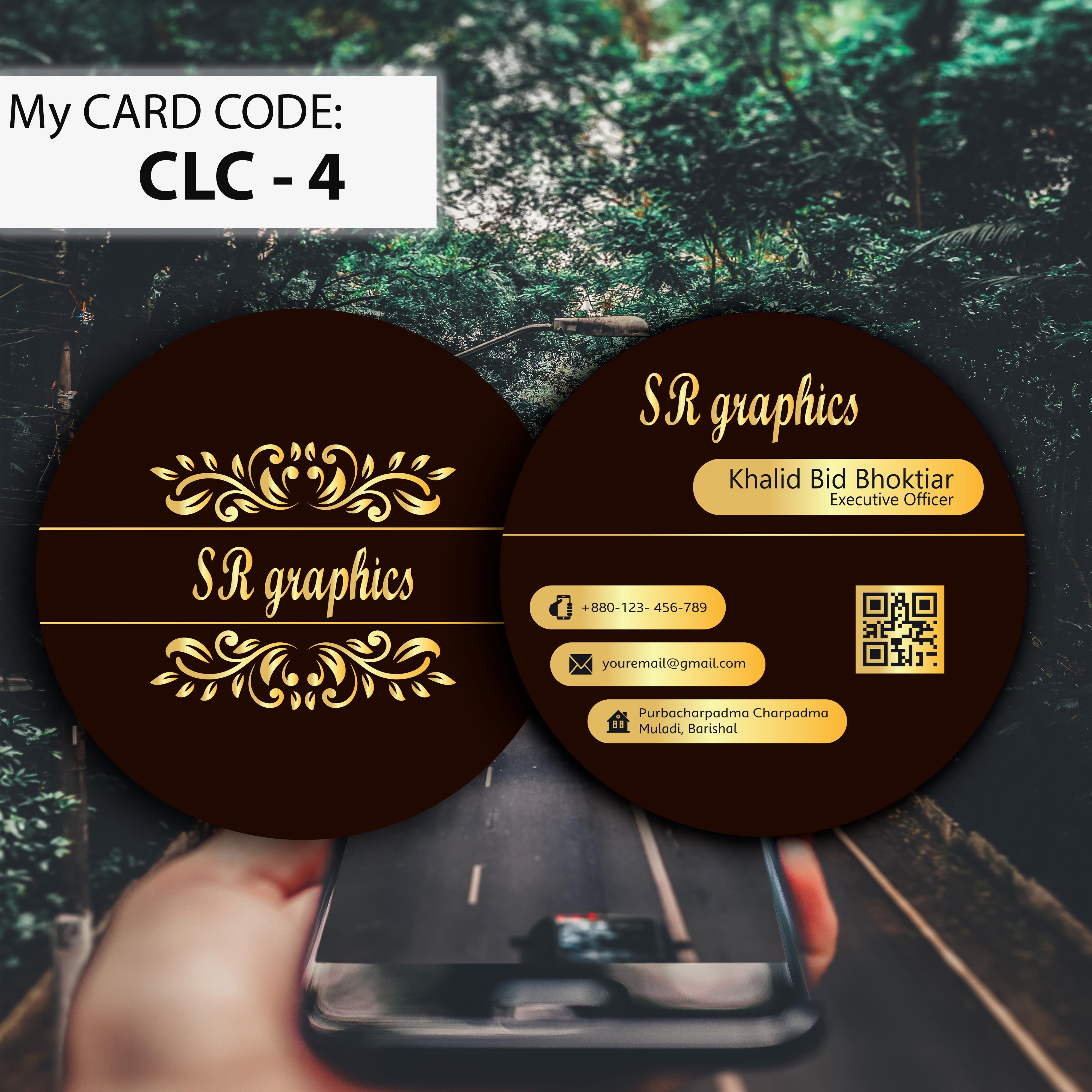 I will create a modern luxury business card design for you in 1 day